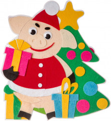 Набор для творчества «Новогодний коллаж. Свинья» - Фото 12