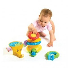 Музыкальная пирамидка с шариками "Слоник" (новый дизайн) - Фото 1