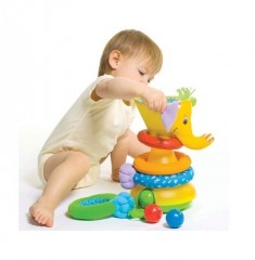 Музыкальная пирамидка с шариками "Слоник" (новый дизайн) - Фото 2