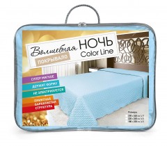 Покрывало стеганое «Волшебная ночь» (евро, размер 220х260), цвет фисташковый - Фото 1