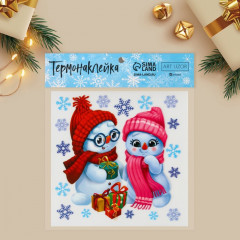 Термонаклейка «Снеговички» - Фото 1