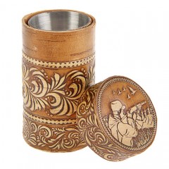 Набор стопок в футляре малые «Медведь», 4 штуки - Фото 1