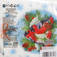 Набор салфеток бумажных «Зимние птички» - Фото 1