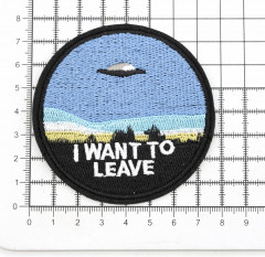 Термоаппликация «I want to leave» - Фото 2