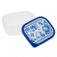 Ланч-бокс прямоугольный «Гжель», 500 мл - Фото 1