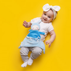 Игрушка-комфортёр с прорезывателем «Зайка Черничка» - Фото 2