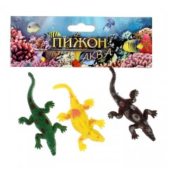 Набор для аквариума из 3 крокодильчиков,  в ассортименте - Фото 2