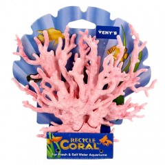 Коралл пластиковый малый, 17х6х13 см, розовый - Фото 1