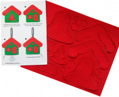 Набор для создания игрушек «Домик, елочка, колокольчик» - Фото 3