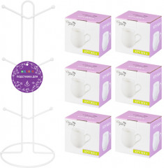 Набор кружек на подставке «Розы» - Фото 5