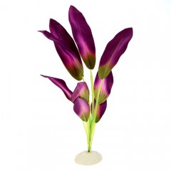 Растение аквариумное шелковое, 30 см, фиолетовое - Фото 1