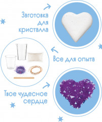 Набор для экспериментов «Сердце фиолетовое» - Фото 1