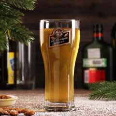 Бокал пивной «Настоящий мужик» - Фото 1