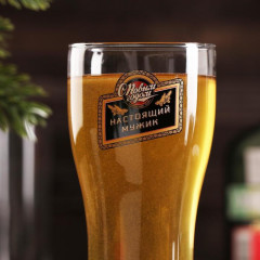 Бокал пивной «Настоящий мужик» - Фото 2