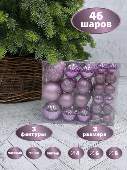 Набор шаров ёлочных