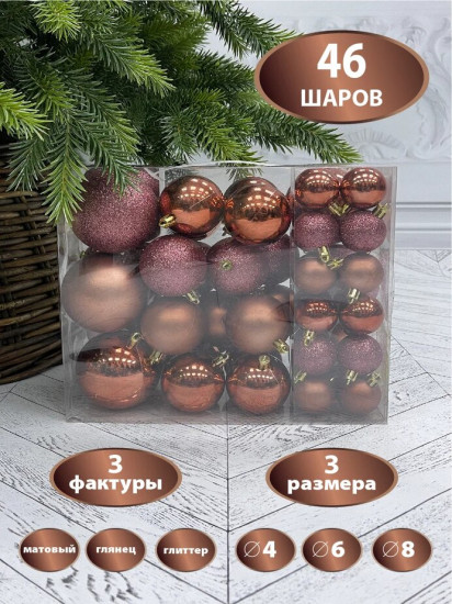 Набор шаров ёлочных