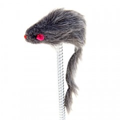 Дразнилка для кошек «Мышь на сизалевой подставке», 12х24 см, цвет в ассортименте - Фото 2