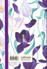 Книга для записи рецептов «Большие тюльпаны на белом» - Фото 1