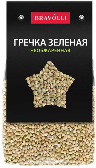 Гречка зелёная необжаренная