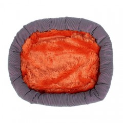 Лежанка  меховая с бортом, 55х40 см, цвет в ассортименте - Фото 2