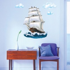 Наклейки интерьерные «Парусник» - Фото 3