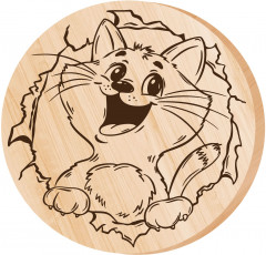 Доска для выжигания «Котик» - Фото 1