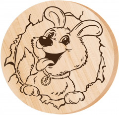 Доска для выжигания «Щенок» - Фото 1