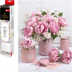 Мозаика алмазная «Пионовый букет» - Фото 1