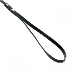 Комплект кожаный, поводок и шлейка регулируемая многоразмерная, цвет в ассортименте - Фото 1