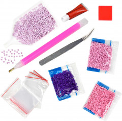 Мозаика алмазная «Лавандовое поле в горах» - Фото 4