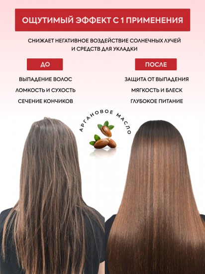Бальзам для волос термозащитный с аргановым маслом