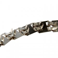 Ошейник строгий пластинчатый хромированный для средних собак - Фото 1