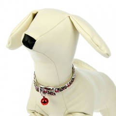 Ошейник мягкий из искусственной кожи с цветочным принтом в ассортименте - Фото 4