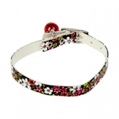 Ошейник мягкий из искусственной кожи с цветочным принтом в ассортименте - Фото 3