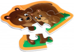 Набор пазлов магнитных «Лесные жители» - Фото 1