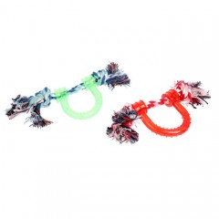 Игрушка канатная с ручкой, 17×11×3 см, цвет в ассортименте - Фото 1