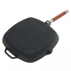 Сковорода-гриль со съемной ручкой (диаметр 28 см) - Фото 3