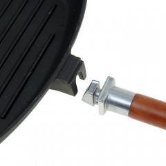 Сковорода-гриль со съемной ручкой (диаметр 28 см) - Фото 2