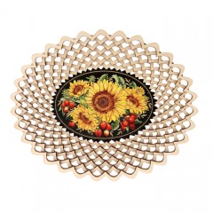 Сухарница «Подсолнухи с вишней» - Фото 1