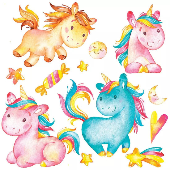 Набор наклеек «Единорожки»