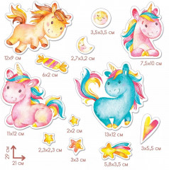 Набор наклеек «Единорожки» - Фото 2