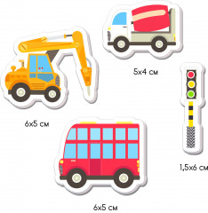 Игра магнитная «Большой набор машинок» - Фото 1