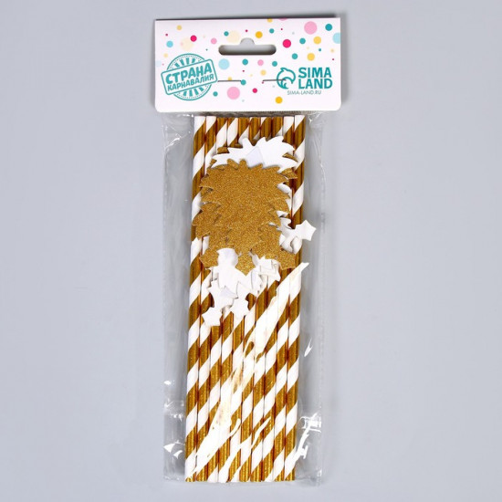 Набор трубочек для коктейля «Ёлочка» (10 шт)