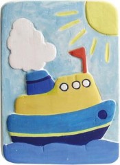 Набор для создания объемных барельефов "Пароходик" - Фото 1