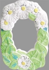 Набор для создания объмных барельефов "Рамка вертикальная. Ромашки" - Фото 1