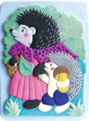 Набор для создания объемных барельефов "Ежиха с ежонком" - Фото 1