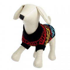 Свитер, размер 18, орнамент на черном - Фото 4