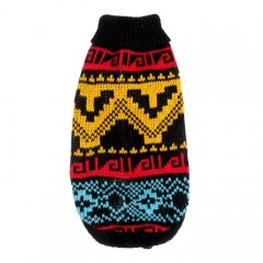 Свитер, размер 18, орнамент на черном - Фото 3