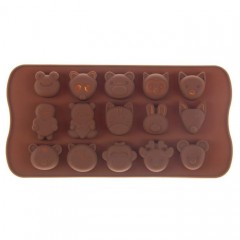 Форма для льда и шоколада «Мордашки» - Фото 1