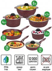 Набор посуды для приготовления «Гармония вкуса» - Фото 1